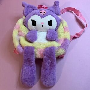 Hello Kitty Sanrio Cute Plush Backpack with Pastel Colors